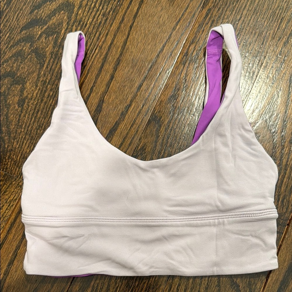 Women's Reversible Light Pink and Purple Bralette